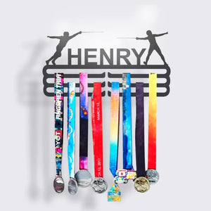 Personalized Medal Holder For Sports Lovers - - GoDuckee