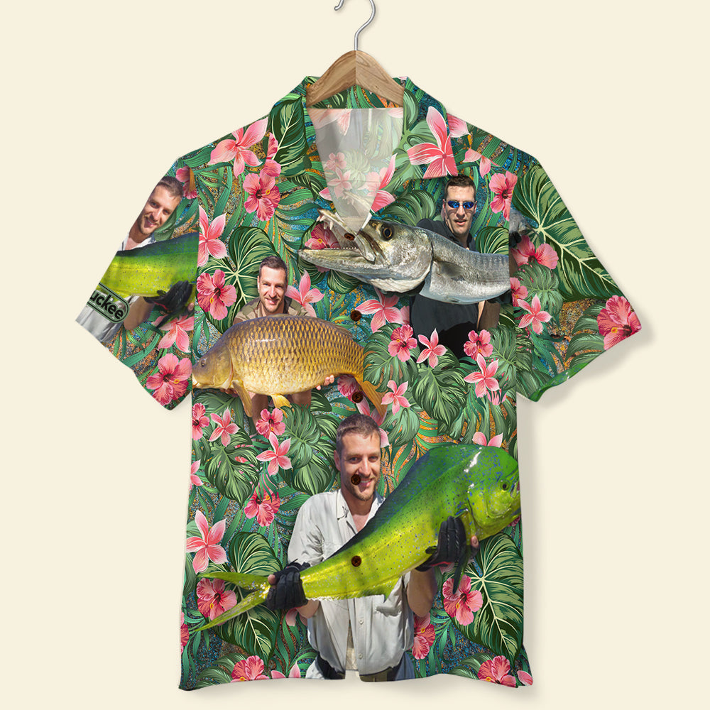 Custom Fishing Hawaiian Shirt, Gift For Fishing Lovers, Tropical
