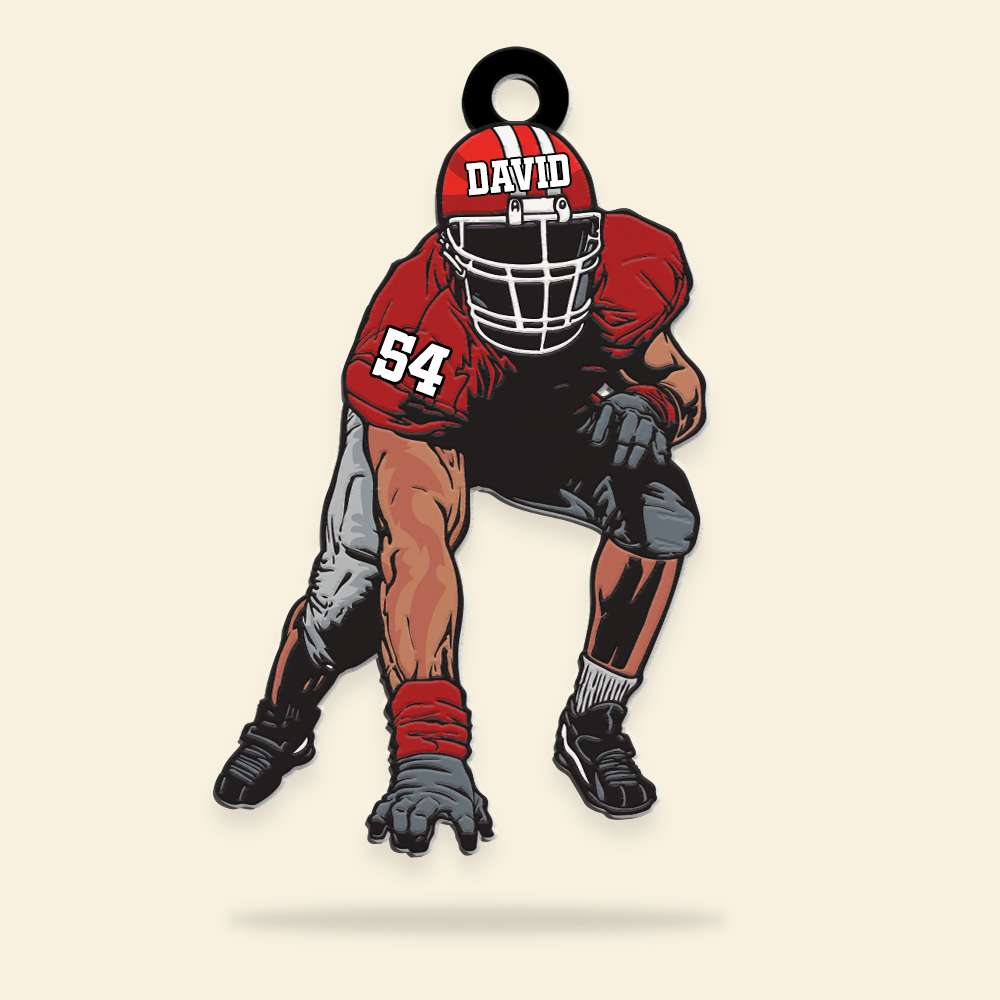 American Football Personalized Christmas Ornament Gift For Football Players - Ornament - GoDuckee