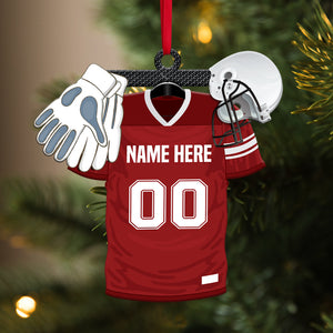 Football Uniform Personalized Christmas Ornament Gift For Football Players - Ornament - GoDuckee