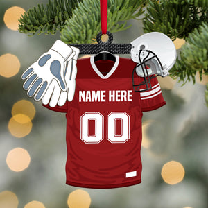 Football Uniform Personalized Christmas Ornament Gift For Football Players - Ornament - GoDuckee