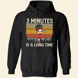 Boxer 3 Minutes Is A Long Time - Personalized Shirts - Girls' Boxing Gifts - Boxing American Girl Doll - Shirts - GoDuckee