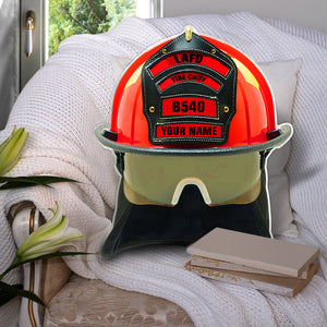 Personalized Firefighter Pillow, Gift For Firefighter, Gift For Him, Gift For Her - Pillow - GoDuckee