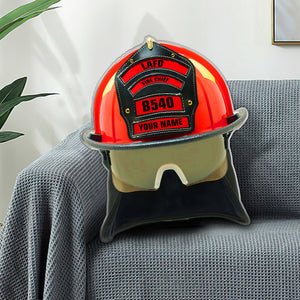 Personalized Firefighter Pillow, Gift For Firefighter, Gift For Him, Gift For Her - Pillow - GoDuckee
