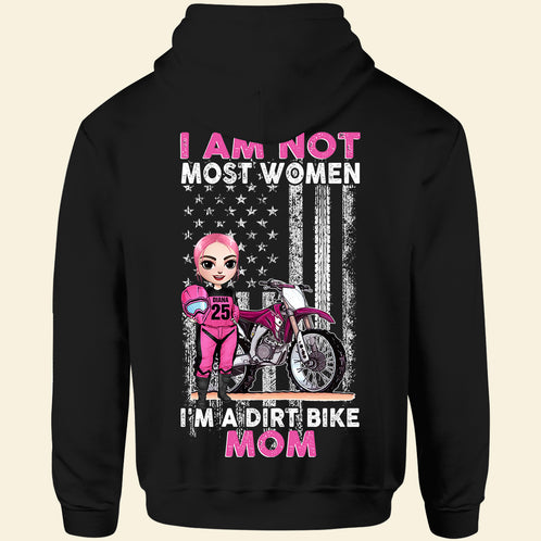 Motocross Mom I Am Not Most Woman I'm A Dirt Bike Mom Personalized Shirts - Shirts - GoDuckee