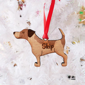 Jack Russell Personalized Christmas Dog Wood Ornament 01pjxx240822-30 - Ornament - GoDuckee