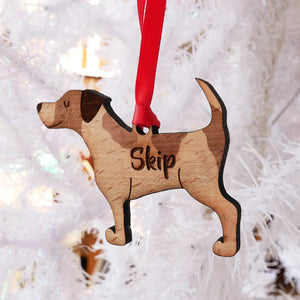 Jack Russell Personalized Christmas Dog Wood Ornament 01pjxx240822-30 - Ornament - GoDuckee