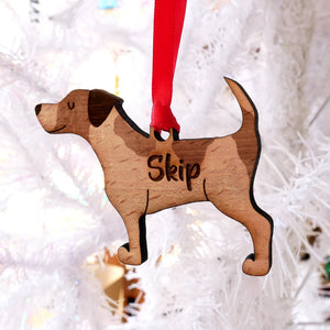 Jack Russell Personalized Christmas Dog Wood Ornament 01pjxx240822-30 - Ornament - GoDuckee