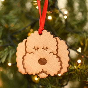 Cockapoo Personalized Christmas Dog Wood Ornament 01pjxx240822-17 - Ornament - GoDuckee