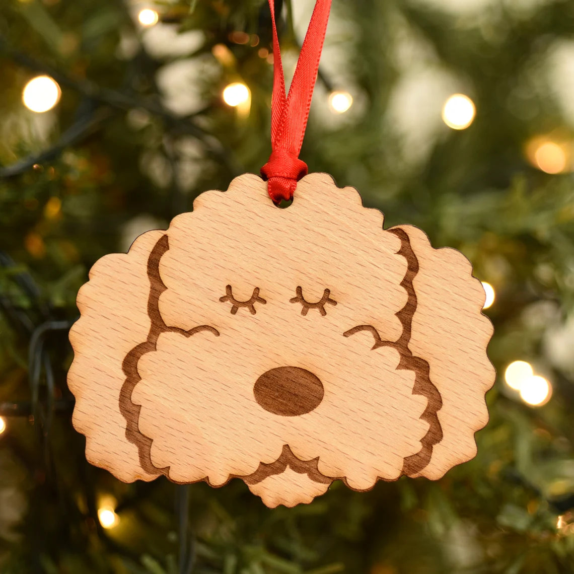 Cockapoo Personalized Christmas Dog Wood Ornament 01pjxx240822-17 - Ornament - GoDuckee