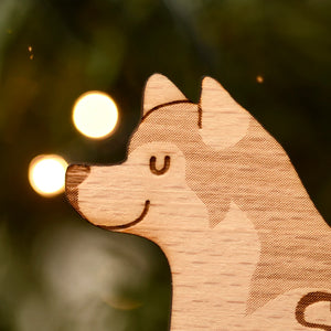 Alaskan Malamute Personalized Christmas Wood Ornament, Gift For Dog Lovers 01pjxx240822-02 - Ornament - GoDuckee