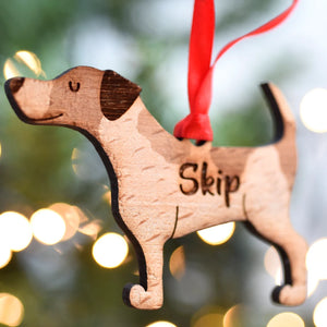 Jack Russell Personalized Christmas Dog Wood Ornament 01pjxx240822-30 - Ornament - GoDuckee