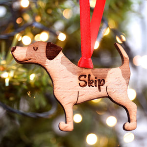 Jack Russell Personalized Christmas Dog Wood Ornament 01pjxx240822-30 - Ornament - GoDuckee