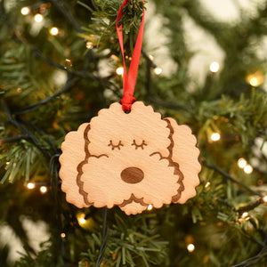 Cockapoo Personalized Christmas Dog Wood Ornament 01pjxx240822-17 - Ornament - GoDuckee