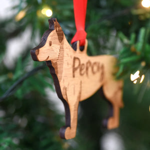 Australian Cattle Dog Personalized Christmas Wood Ornament, Gift For Dog Lovers 01pjxx240822-03 - Ornament - GoDuckee