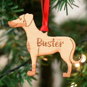 Doberman Personalized Christmas Dog Wood Ornament 01pjxx240822-21 - Ornament - GoDuckee