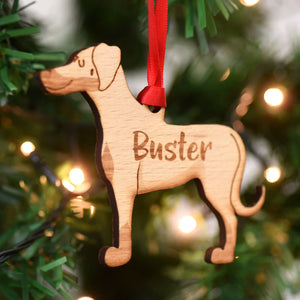 Doberman Personalized Christmas Dog Wood Ornament 01pjxx240822-21 - Ornament - GoDuckee