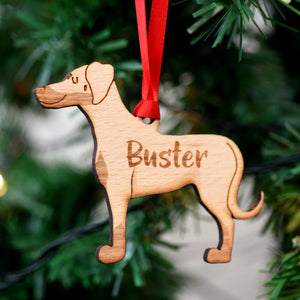 Doberman Personalized Christmas Dog Wood Ornament 01pjxx240822-21 - Ornament - GoDuckee