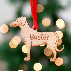 Doberman Personalized Christmas Dog Wood Ornament 01pjxx240822-21 - Ornament - GoDuckee