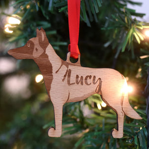 Belgian Shepherd Personalized Christmas Dog Wood Ornament, Gift For Dog Lovers 01pjxx240822-08 - Ornament - GoDuckee