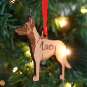 Belgian Shepherd Personalized Christmas Dog Wood Ornament, Gift For Dog Lovers 01pjxx240822-08 - Ornament - GoDuckee