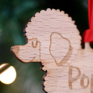 Bichon Frise Personalized Christmas Dog Wood Ornament 01pjxx240822-09 - Ornament - GoDuckee