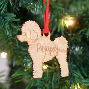 Bichon Frise Personalized Christmas Dog Wood Ornament 01pjxx240822-09 - Ornament - GoDuckee