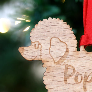 Bichon Frise Personalized Christmas Dog Wood Ornament 01pjxx240822-09 - Ornament - GoDuckee