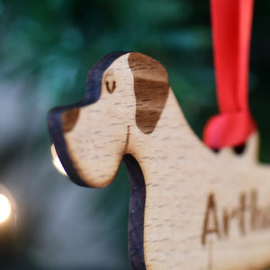 Great Dane Personalized Christmas Dog Wood Ornament 01pjxx240822-27 - Ornament - GoDuckee