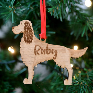 Irish Setter Personalized Christmas Dog Wood Ornament 01pjxx240822-29 - Ornament - GoDuckee