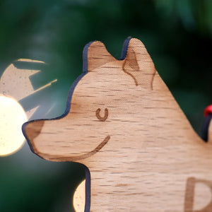 Shiba Inu Personalized Christmas Dog Wood Ornament 01pjxx240822-39 - Ornament - GoDuckee