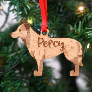 Australian Cattle Dog Personalized Christmas Wood Ornament, Gift For Dog Lovers 01pjxx240822-03 - Ornament - GoDuckee