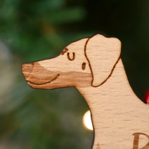 Doberman Personalized Christmas Dog Wood Ornament 01pjxx240822-21 - Ornament - GoDuckee