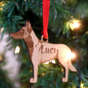 Belgian Shepherd Personalized Christmas Dog Wood Ornament, Gift For Dog Lovers 01pjxx240822-08 - Ornament - GoDuckee