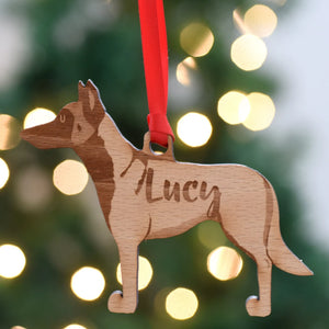 Belgian Shepherd Personalized Christmas Dog Wood Ornament, Gift For Dog Lovers 01pjxx240822-08 - Ornament - GoDuckee