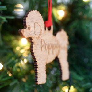 Bichon Frise Personalized Christmas Dog Wood Ornament 01pjxx240822-09 - Ornament - GoDuckee