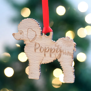 Bichon Frise Personalized Christmas Dog Wood Ornament 01pjxx240822-09 - Ornament - GoDuckee