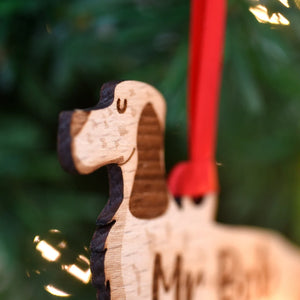 English Setter Personalized Christmas Dog Wood Ornament 01pjxx240822-24 - Ornament - GoDuckee