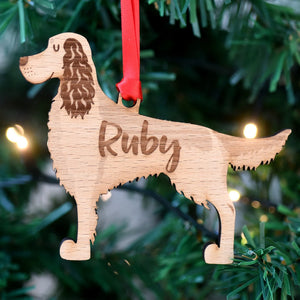 Irish Setter Personalized Christmas Dog Wood Ornament 01pjxx240822-29 - Ornament - GoDuckee