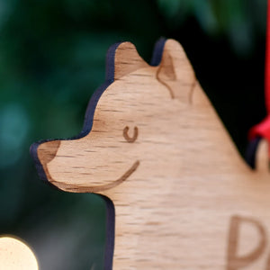 Shiba Inu Personalized Christmas Dog Wood Ornament 01pjxx240822-39 - Ornament - GoDuckee