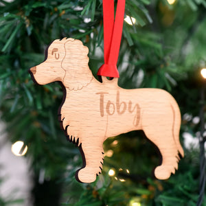 Working Cocker Spaniel Personalized Christmas Dog Wood Ornament 01pjxx240822-43 - Ornament - GoDuckee