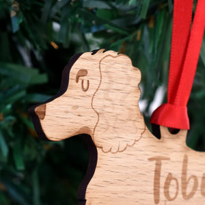 Working Cocker Spaniel Personalized Christmas Dog Wood Ornament 01pjxx240822-43 - Ornament - GoDuckee