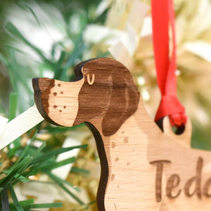 English Pointer Personalized Christmas Dog Wood Ornament 01pjxx240822-23 - Ornament - GoDuckee