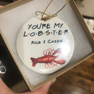 You Are My Lobster, Personalized Couple Ornament - Ornament - GoDuckee