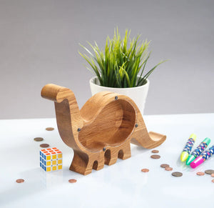 Custom Animal Bank, Wooden Letter Piggy Bank - Gifts for Kids - Wood Sign - GoDuckee