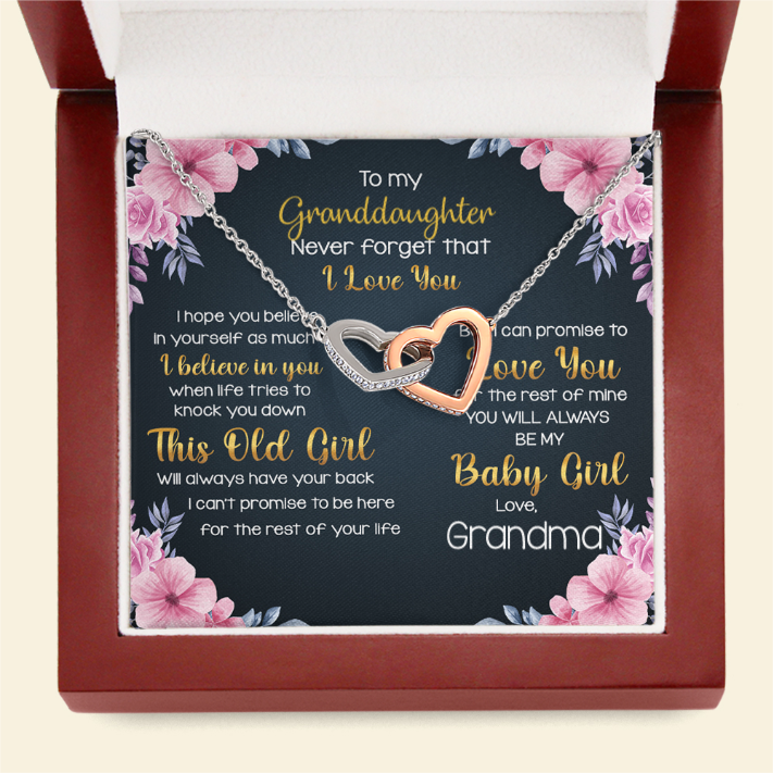 Family Love You For The Rest of Mine - Personalized Interlocking Hearts Necklace - Gift for Family Members - Jewelry - GoDuckee