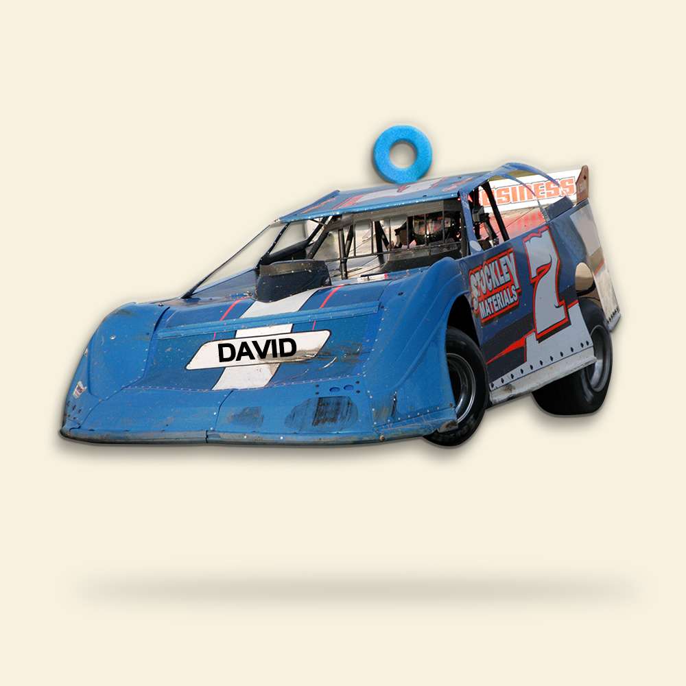 Racing Car - Custom Photo Car Ornament and Keychain - Ornament - GoDuckee