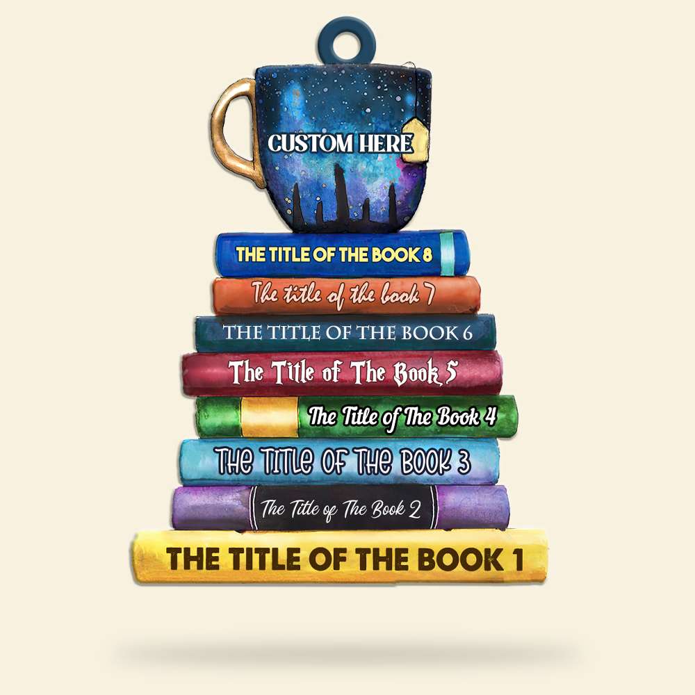 Custom Book Titles - Personalzied Book Keychain - Gift For Booklovers - Keychains - GoDuckee