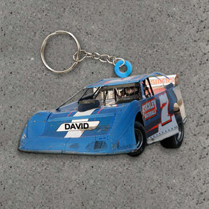 Racing Car - Custom Photo Car Ornament and Keychain - Ornament - GoDuckee