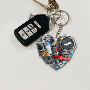 Bodybuilding Sports Nutrition Supplements Personalized Flat Car Ornament And Keychain - Ornament - GoDuckee
